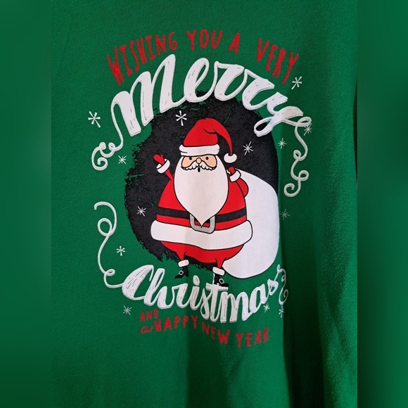Merry Christmas long sleeve Tee size 2X 20 - Picture 2 of 3